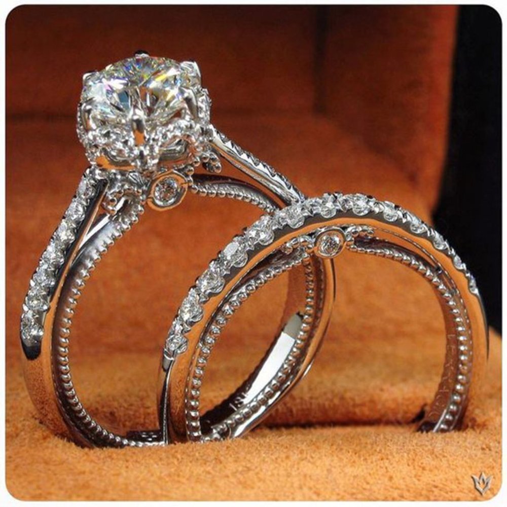 💝 Engagement Thin Shiny Gems Macro Pave Beautiful Ring for Women,EVGG1540